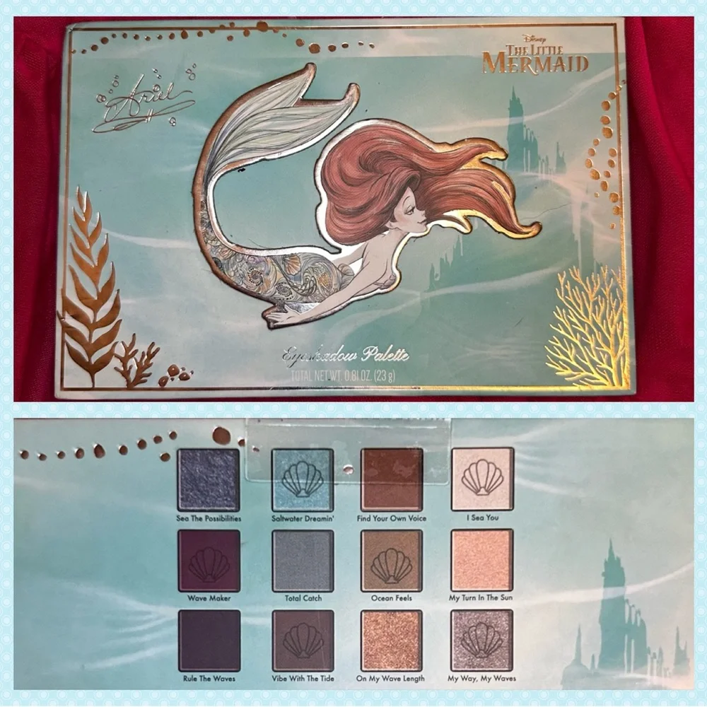 Disney The Little Mermaid Eyeshadow Palette - Shimmers & Mattes - Ariel - Picture 7 of 7